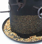 nature's rhythm metal hopper bird feeder two chambers，heavy on a desk or shelf