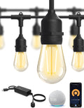 xmcosy+ outdoor string lights,72.5ft smart dimmable edison bulb, main product view