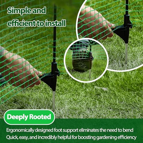 3'x82' temporary fence with posts, portable dog fence on a desk or shelf