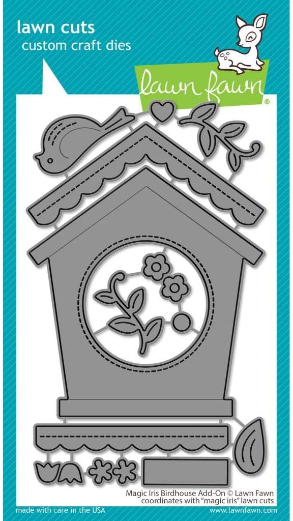 Lawn Fawn LF2471 Magic Iris Birdhouse Add-on Custom Craft Dies