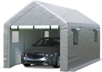 jocoevol carport 10x20 ft enclosed carport with roll-up, main product view