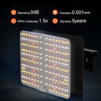 VEVOR LED Grow Light, 400W Full Spectrum Dimmable, High Yield Samsung 281B Diodes Growing Lamp for Indoor Plants Seedling Veg & Bloom Greenhouse Growing, Daisy Chain Driver 4x4/5x5 ft Tent, Black