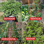 5x350ft garden trellis netting - heavy-duty polyester outdoor showing dimensions