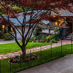 decorative garden fence 30in (h) x 10ft (l) showing dimensions