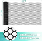 plastic mesh fence sheet 15.7in x 50ft, close-up detail