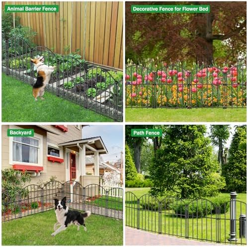 no dig garden fence panels, dog fence outdoor, package contents