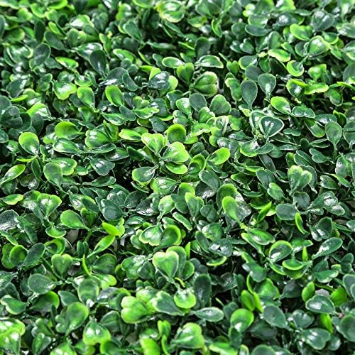 sunnyglade 12 pieces 20"x 20" artificial boxwood panels shown in use