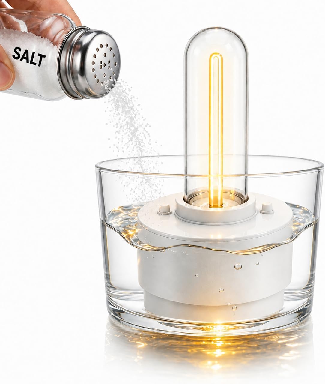 Saltwater Emergency Light – No Sunlight Required, Instantly Illuminated by Saltwater, Battery-Free, Waterproof Camping Light, Suitable for Power outages and Hurricane Weather.