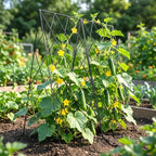 docred 39.4" h cucumber trellis, 2 pack foldable, side view