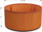 PLANTERCRAFT Corten Steel Metal Planter Box, Round Sizes, Modern Garden Steel planters for Commercial and Residential Outdoor Use.
