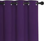 NICETOWN Door Curtain for Closet Doors 80 Inches Long 1 Panel, Blackout Doorway Curtain for Open Closet Bedroom, Room Divider Living Room for Privacy (Royal Purple, 1 Panel, 46W x 80L)