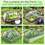 raised garden bed foldable clear pvc greenhouse covers, package contents