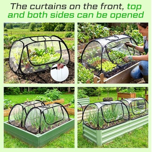 raised garden bed foldable clear pvc greenhouse covers, package contents