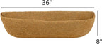 (R878) Trough Coco Liner - Preshaped Trough Coconut Fiber, Coir Liner for Trough Planter (36 Inch)