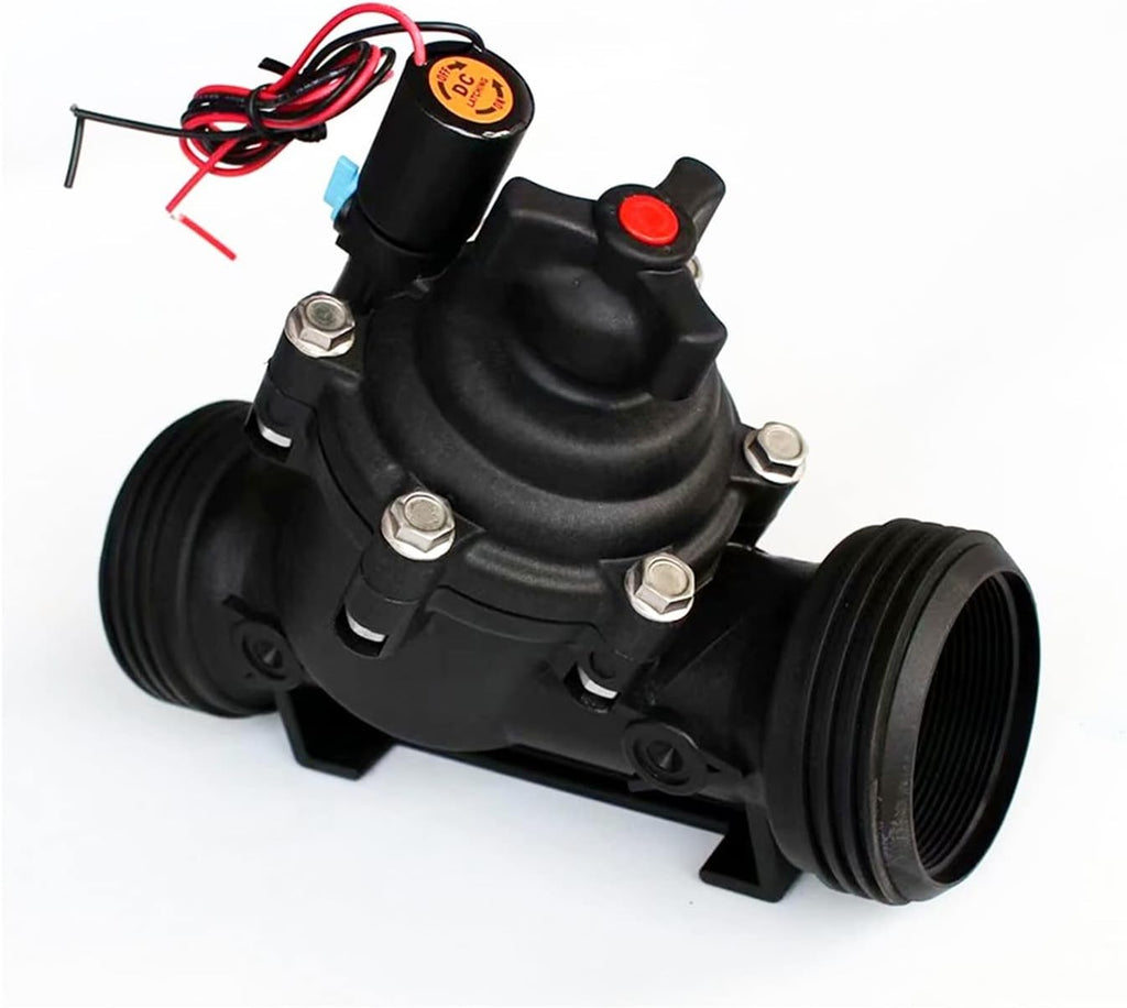 KmoNo 1Pcs 2 Inch Agricultural Irrigation System Hydraulic 220V 24V 12V Lawn Sprinkler Greenhouses Solenoid Valve (Size : 2", Color : 110VAC)