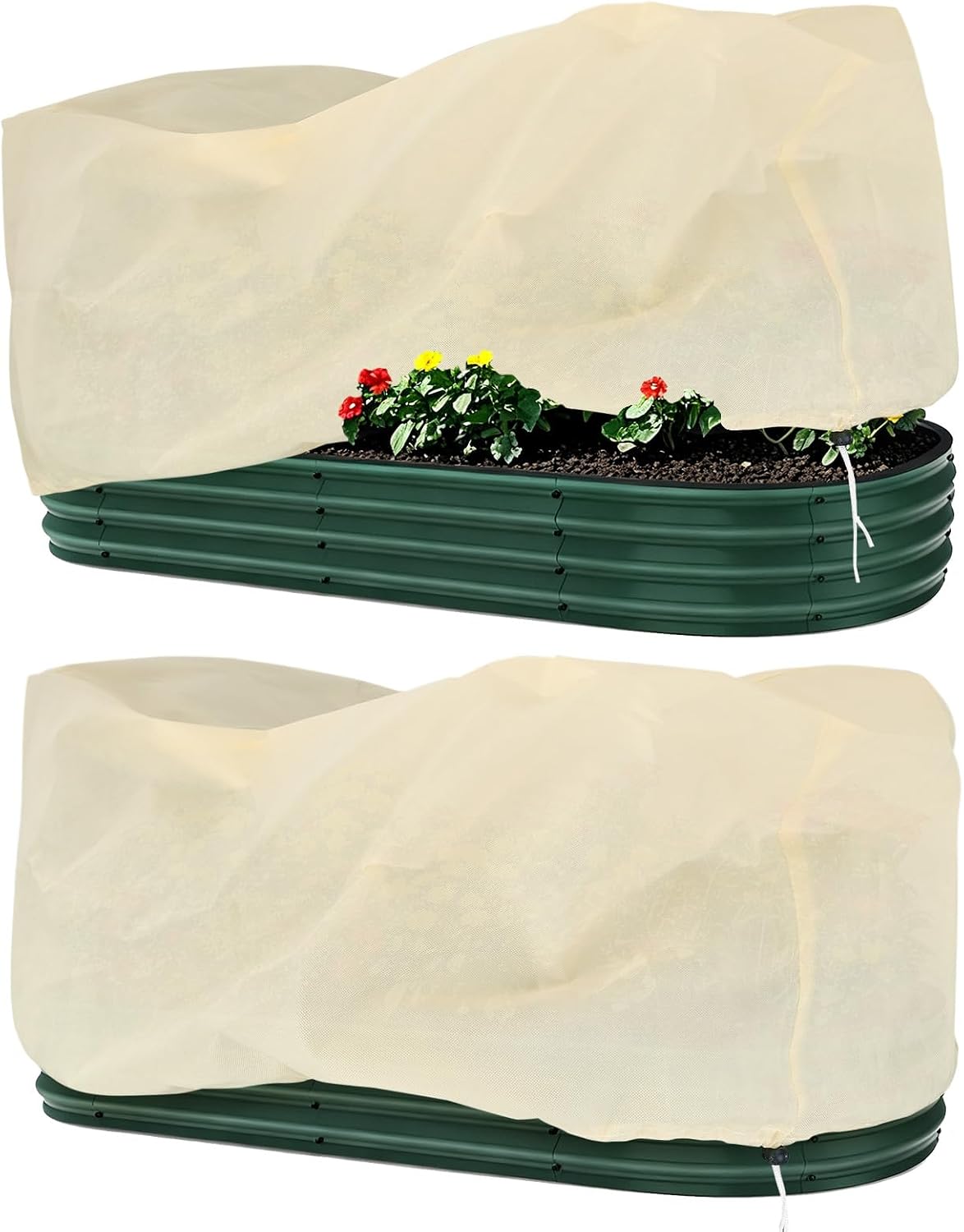 plant covers freeze protection, 2 pack, fits 4, main product view