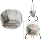 Swing Seat Cushion Hanging Chair Cushion Hammock Cradle Pads for Garden Rocking Home Bedroom Yard Deck (Grey)