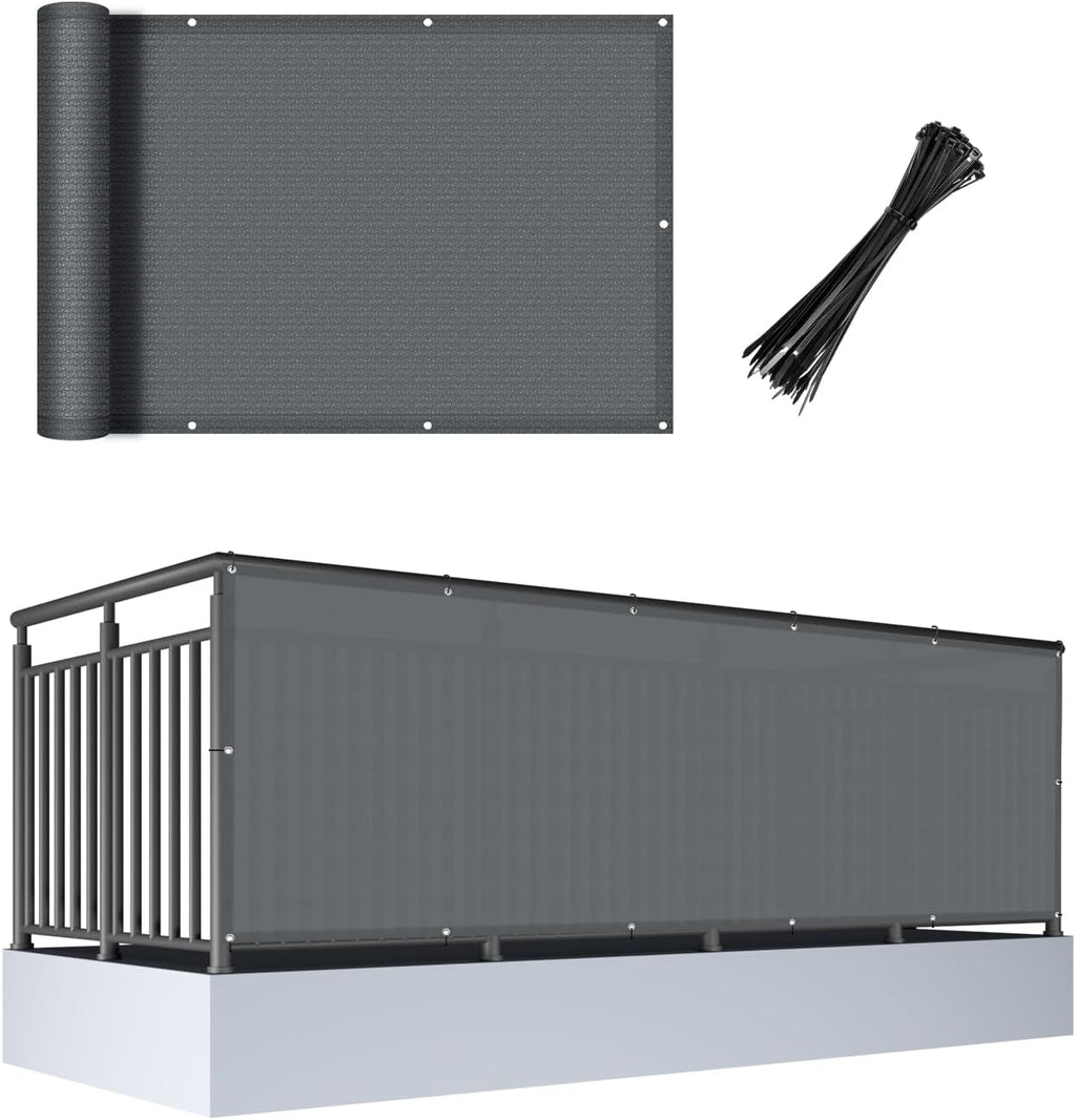 balcony privacy screen fence uv protection, customized 2.5'x6', main product view