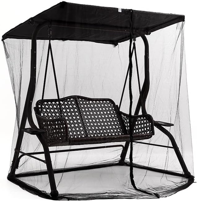 6.7x6.7x4.1ft outdoor mosquito netting for swing/patio, three-person large, view 9