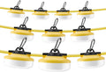 LED Construction String Lights 100FT, 10000 LM, 5000K Daylight LED String Work Lights, 100W Temporary Lighting for Job Site Outdoor Indoor, IP65 Waterproof Temporary Construction Lights, ETL Listed