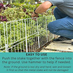 shoplala decorative fence (20 panels) 12.5in(l) x 16.5in(h) showing dimensions