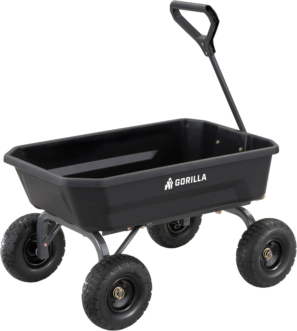 gorilla carts dump garden cart, 4 cu ft, view 10