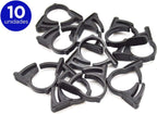 S&M 544583 Safety Clamp Joints 16 mm, Black