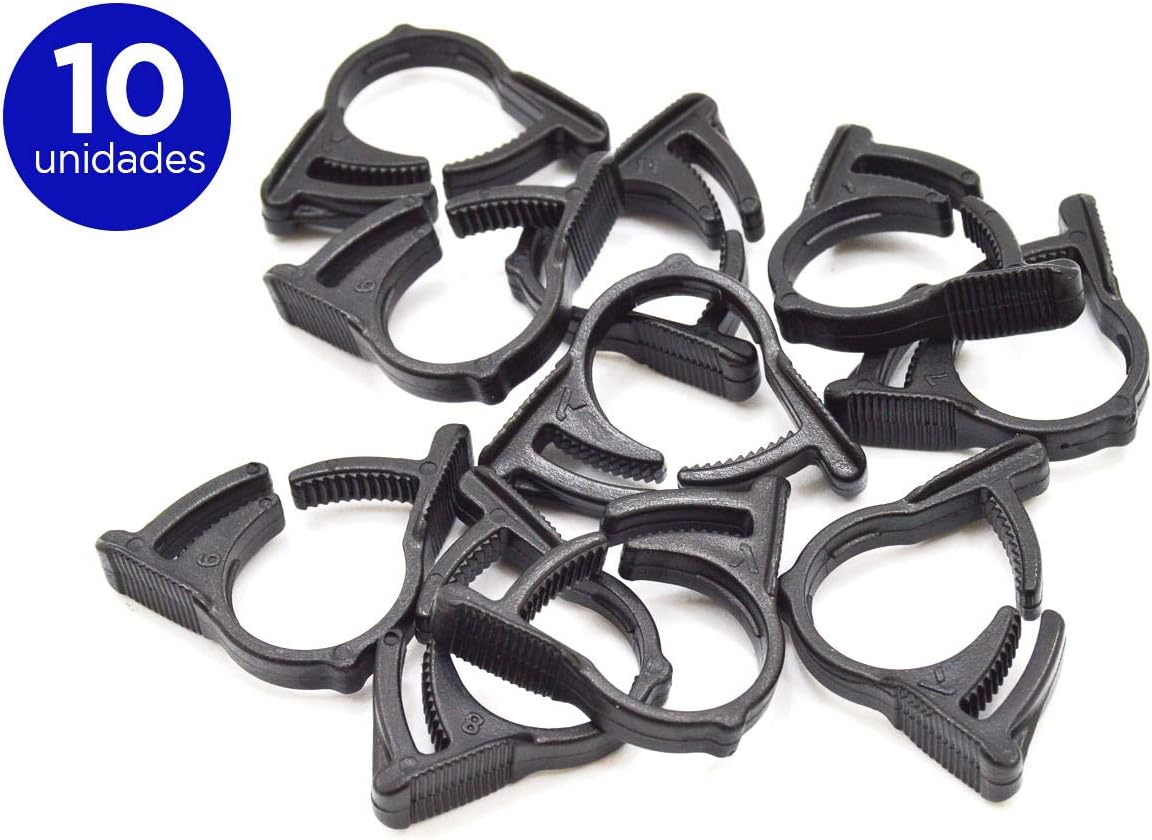 S&M 544583 Safety Clamp Joints 16 mm, Black