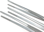 5-Piece Tweezer Set Long Metal Tongs Serrated Forceps - FEITA Stainless Steel Aquarium Plant Tweezers Kit Lab Terrarium Tools