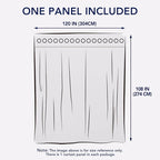 PureFit Outdoor Curtains for Patio Waterproof Weatherproof, UV Resistant Outside Curtains for Gazebo, Front Porch, Pergola, Sun Blocking Privacy Curtain, 120W x 108L inch, 1 Panel, Camel