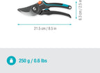 Gardena Secateurs PremiumCut Pro Fresh Wood, Bypass, 24 mm Cutting Diameter, ErgoTec Handle with Soft Grip, Precision-Ground Steel Blades, PowerCoating (12251-20)