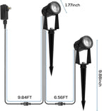Banord Outdoor Landscape Lighting, 6 Pack Outdoor Spot Lights, Low Voltage LED Landscape Lighting with Transformer for Yard, Plant, Lawn, Garden, IP65 Waterproof & 2700K Warm White
