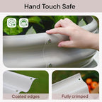 2-Pack Galvanized Raised Garden Bed 8x4x1.5 | 10x2x1.5 ft, 18" Tall Metal Planter Boxes Outdoor for Herb Vegetable, Modular Raised Flower Bed for Gardening with Zn-Al-Mg Coated - Moss Green