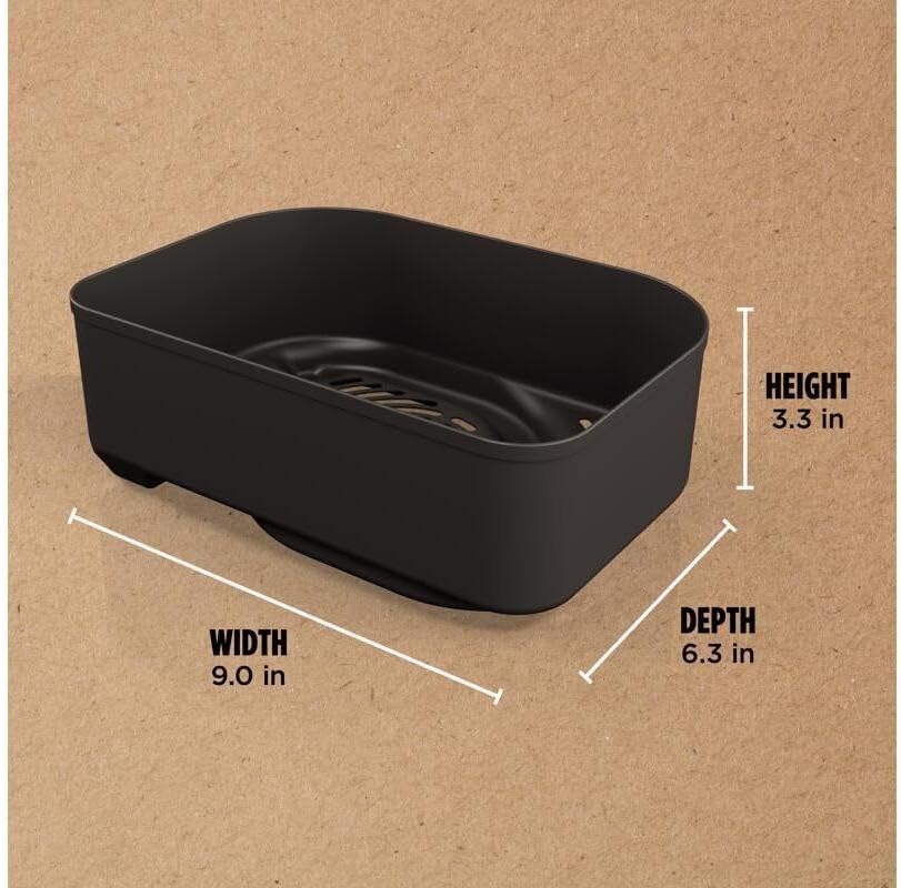 Ninja Woodfire Combo Crisper Basket for OG700, 2.5 Qt, Non-stick, Black | Ninja Woodfire Combo Crisper Basket adds smoky flavor while air frying, for easy all-around cooking with grilling.