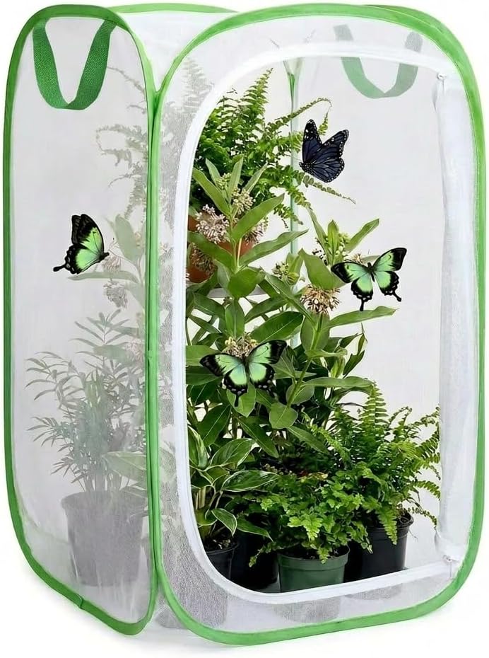 mesh plant protection enclosure, portable collapsible garden grow, main product view