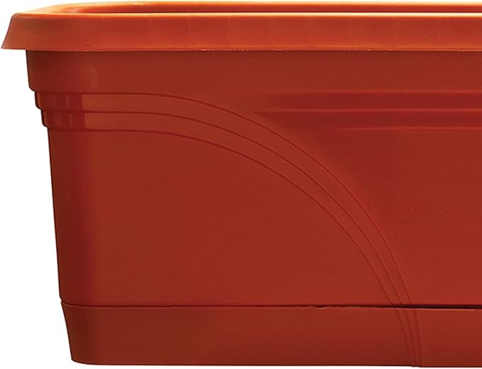 Southern Patio 36 in Medallion Hanging Windowsill Garden Box Planter, Terracotta