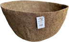 14 in x 9 in Round Flat Bottom Coco Liner For Hanging Basket Planter