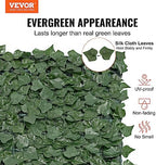 vevor artificial ivy privacy fence screen, 39 x shown in use