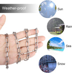 Heavy Duty Swing Chains 1/5" x 40" with 4 Carabiners, 500 LB Capacity Stainless Steel Hanging Swing Set for Hammock Punching Bags Indoor Outdoor Ues (2 Pack)