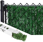 privacy fence screen 6'x10' hedge slats for chain, close-up detail