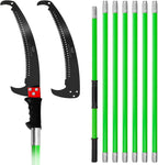 Manual Pole Saw, 27 Ft Tree Pruner | Extendable, Spare Blade, for Backyard and Garden Pruning Palms and Shrubs