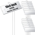 landhoow 12 pcs large plant marker, 10'' x, main product view
