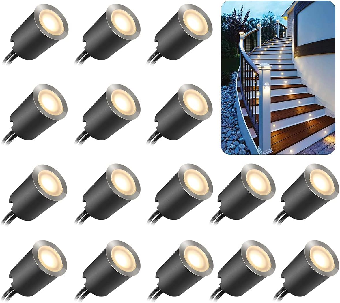 smy lighting recessed led deck light kits with, main product view