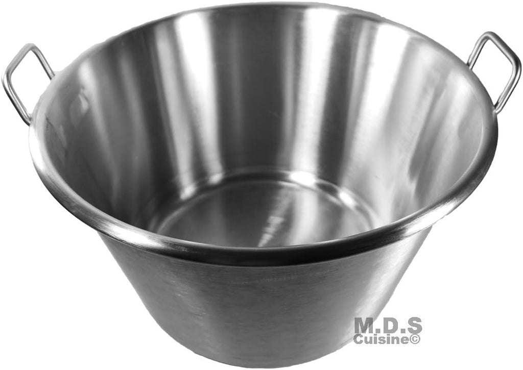 Large Cazo Stainless Steel 21" Caso para Carnitas Gas Heavy Duty Wok Acero Inoxidable