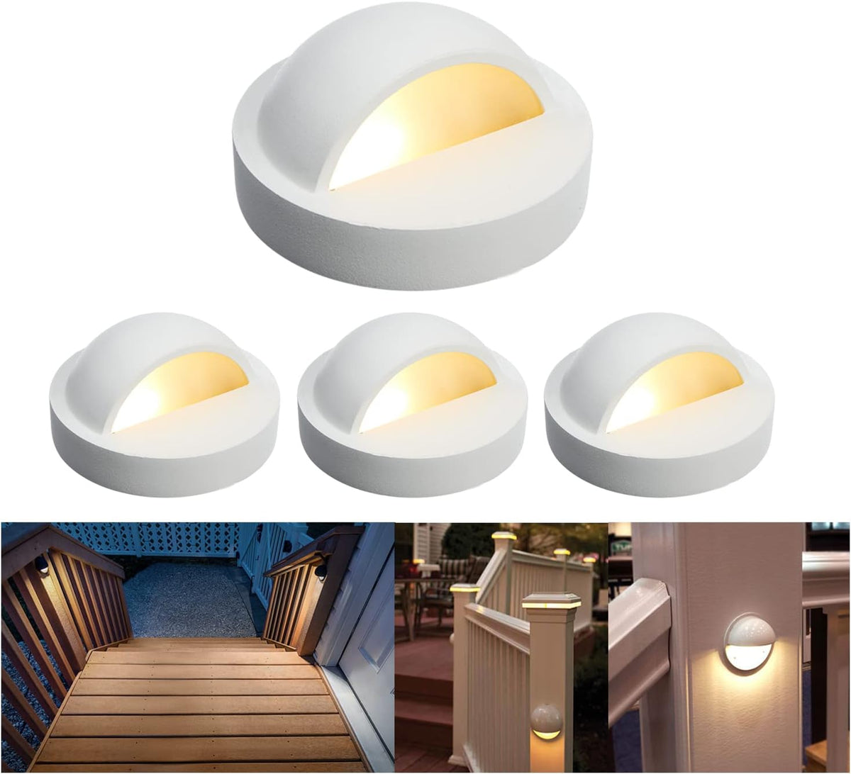 rnehon 4-pack 2w low voltage led deck lights, main product view