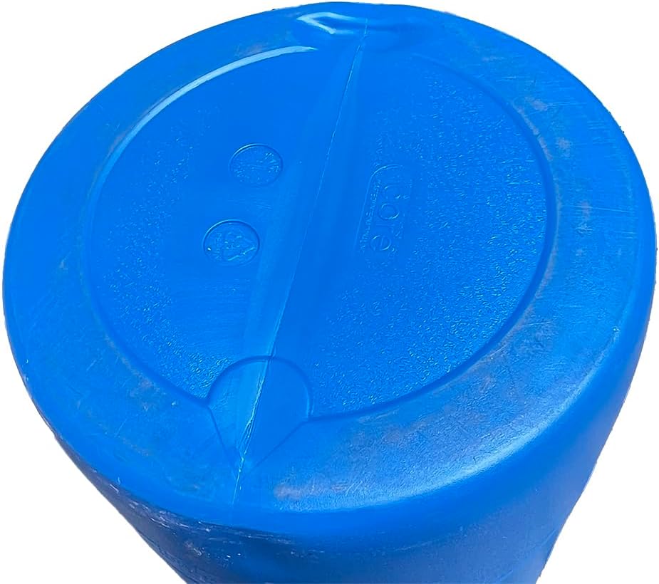 55 Gallon Blue Water Barrel | Solid Mold |2 Inch Bung Holes, Good for Long Term Drinking Water Use | BPA Free
