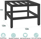Plant Stand Indoor Outdoor, 3 Pcs Heavy Duty Plant Stands Metal Pedestal Stand for Indoor Outdoor, Wrought Iron Flower Stand Display Planter Shelf for Garden Deck Living Room