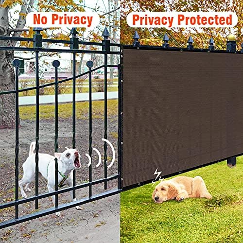 icover 4x50ft privacy screen fence, outdoor fencing panels, front angle view