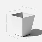 Veradek Pure Series Nobleton Plastic Planter - Large Pots for Indoor or Outdoor Porch/Patio | Durable All-Weather Use with Drainage Holes | Modern Planter Décor for Flowers, Shrubs, Trees