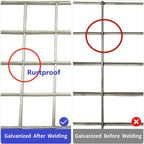 Hardware Cloth 36inx100ft 1/2 Inch 19 Gauge Galvanized After Welding Wire Cloth Fencing,Rabbit/Snake Wire mesh Roll,Chicken Wire Fencing